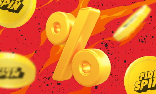 Firespin Casino bonus pitää sisällään 15% cashbackin joka päivä.