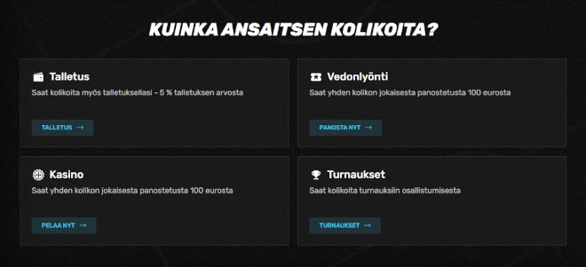 Sportuna Casino kokemuksia voi hakea esimerkiksi kolikoita keräämällä.