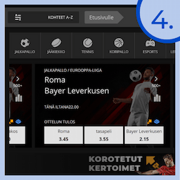 Valitse sinulle sopivat veikkauskohteet