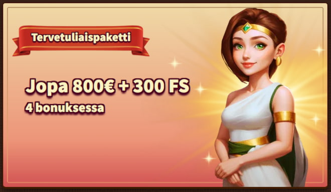 MyEmpire Casino bonus tarjoaa jopa 4 non-sticky bonusta uusille pelaajille.