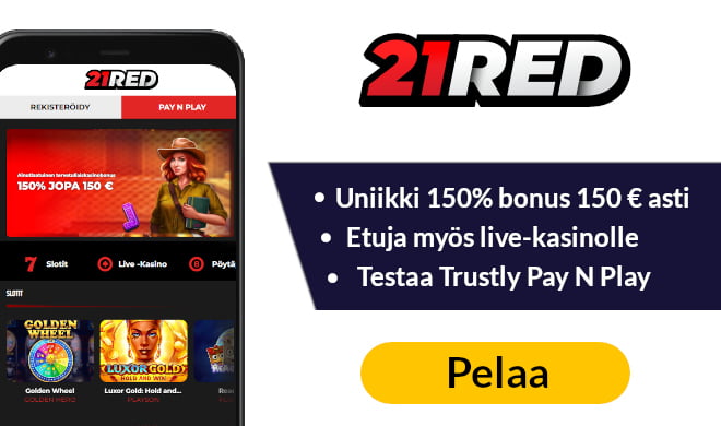 21Red Casino tarjoaa Bonuskoodien lukijoille uniikin edun.