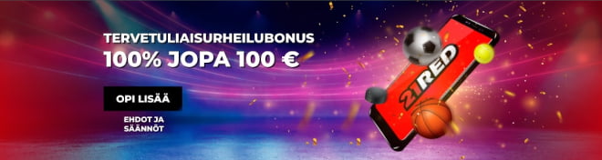 21Red Casino vedonlyönti bonus on tarjolla kasinobonuksen sijaan.