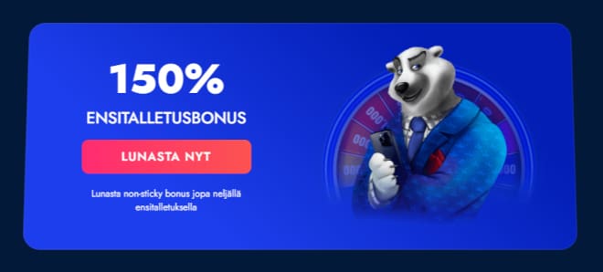 Nappaa ensimmäinen Blue Chip Casino bonus ja lunasta 150% non sticky bonus.