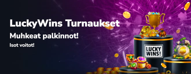 LuckyWins Casino kampanjat tarjoavat monipuolisesti kasinoviihdettä.