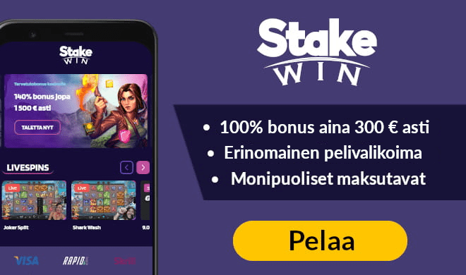 Stakewin Casino tarjoaa jättimäiset edut uusille pelaajille.