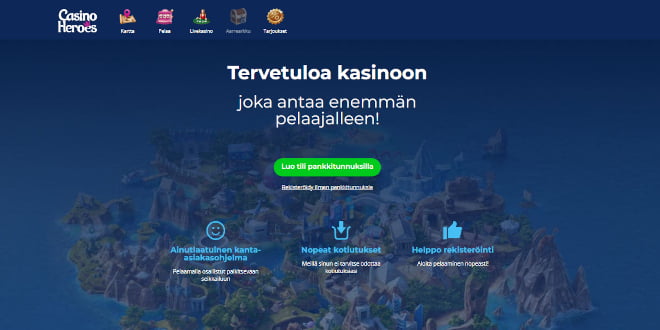 Casino Heroes kokemuksia voi nyt hakea myös pikana Trustly Pay N Playn avulla.