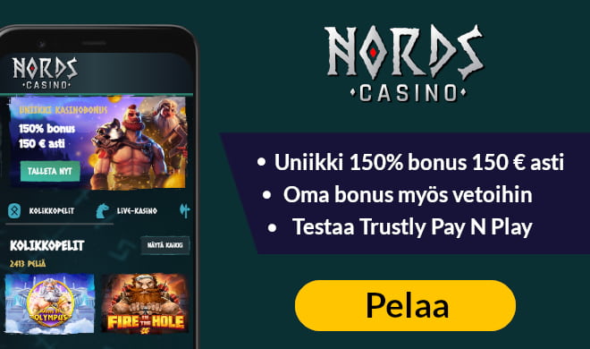 Nords Casino tarjoaa erinomaisia etuja kaikille pelaajille.