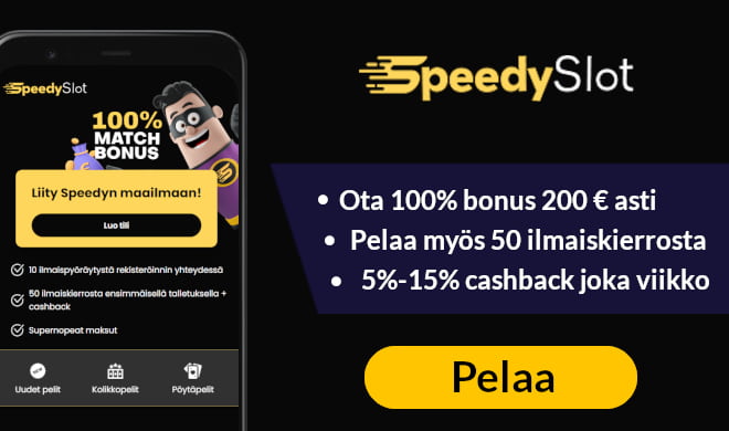 SpeedySlot Casino tarjoaa erinomaiset edut kaikille pelaajille.