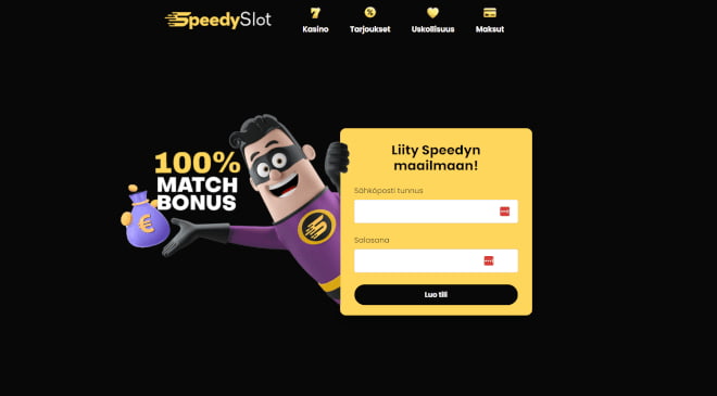 SpeedySlot Casino kokemuksia voi hakea hyvien etujen saattelemana.