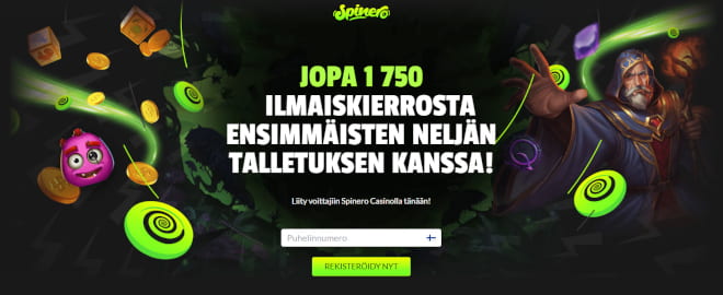 Lue Spinero esittely ja hyödynnä kierrätysvapaat tarjoukset.