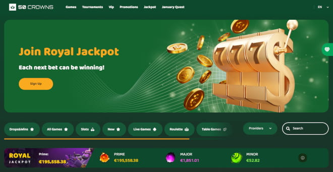 50 Crowns Casino kokemuksia voi hankkia erinomaiset etujen kera.