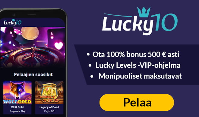Lue Lucky10 Casino arvostelu ja hyödynnä hyvät edut.