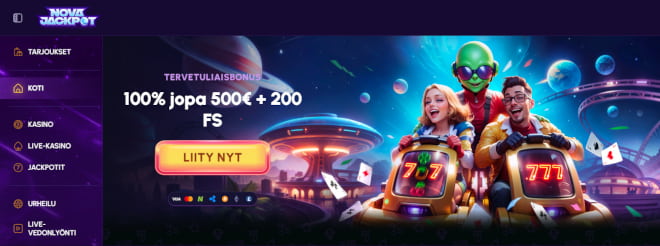 NovaJackpot Casino kokemuksia voi hankkia hyvien etujen kera, monipuoliset maksutavat.