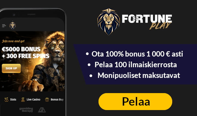 Lue Fortuneplay Casino arvostelu ja lunasta iso tervetulobonus.