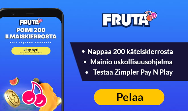 Lue meidän Fruta Casino arvostelu ja nappaa ilmaiskierroksia ilman kierrätystä.