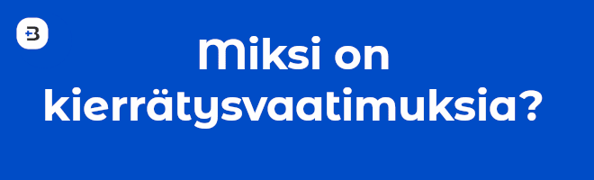 Miksi eri kasinoilla on kierrätysvaatimus?