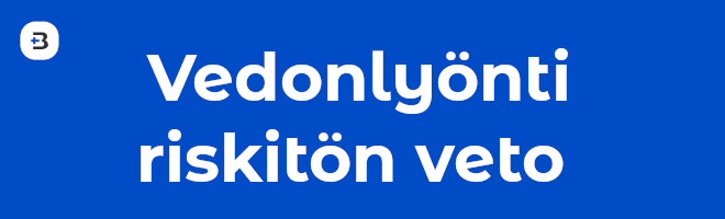 Vedonlyönti riskitön veto on hyvä vaihtoehto kokeilla vedonlyöntiä netissä.