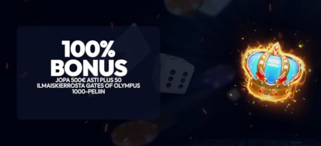 Lunasta Kunkku Casino bonus ja saat 125% extraa talletuksen päälle.