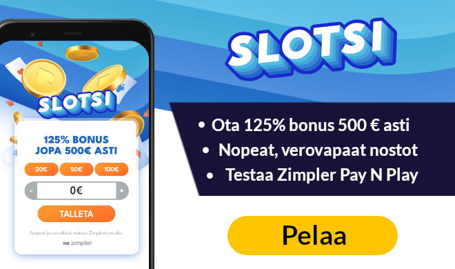 Lue Slotsi Casino  arvostelu ja pelaa pikana ilman rekisteröitymistä.