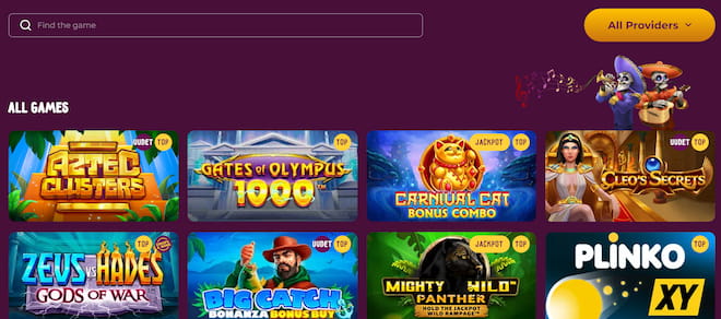 Slotvibe Casinon pelivalikoima kattaa tuhansia pelejä lähes 90 eri valmistajalta.