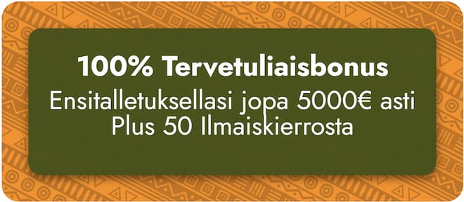 Casimba tuplaa ensitalletuksesi jopa 5 000 € asti.