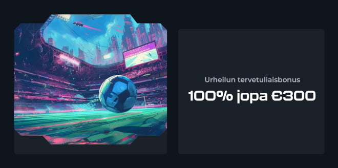 Lunasta 100% WinsaneCasino vedonlyöntibonus.