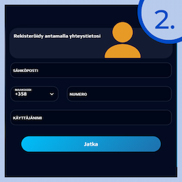 Suorita rekisteröityminen.