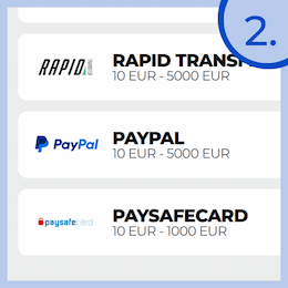 Valitse maksutavaksi casino PayPal.