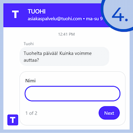 Myös asiakaspalvelu auttaa ja kertoo bonusehdoista.
