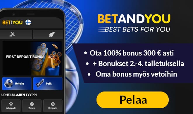 Lue BetAndYou Casino arvostelu ja ota bonus.