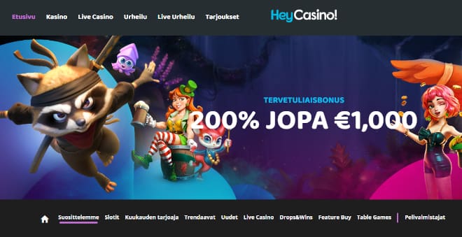 Hanki omia HeyCasino kokemuksia.