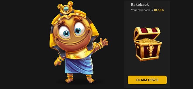 HorusCasino rakeback palkitsee ahkerat pelaajat.
