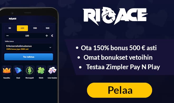 Lue RioAce Casino arvostelu ja ota uuden pelaajan bonukset.