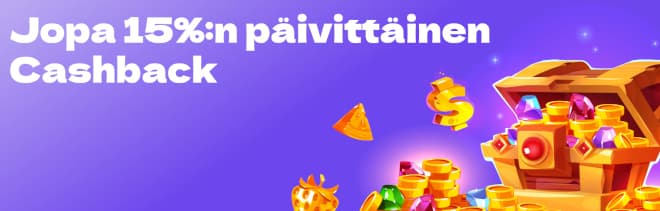 Ota Slotit cashback jopa päivittäin.