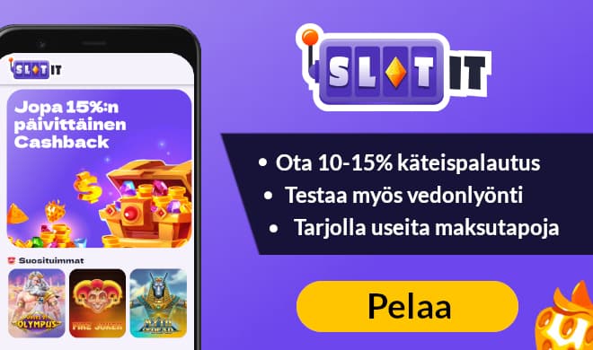 Lue Slotit Casino arvostelu ja rekisteröidy kasinolle.