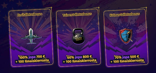 Lunasta SpinlanderCasino talletusbonus.