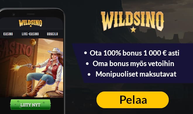 Lue Wildsino Casino kokemuksia ja ota bonus.