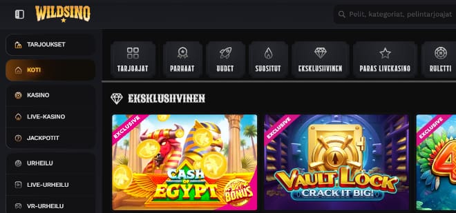 Hanki Wildsino Casino kokemuksia.