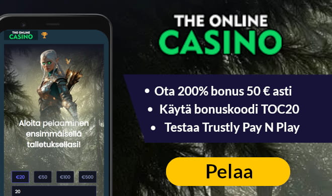Lue TheOnlineCasino arvostelu ja ota uniikki bonus.