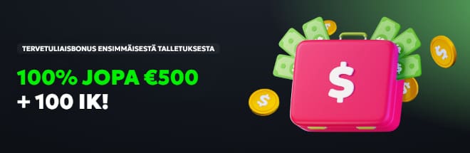 Lunasta Spin Mills bonus ensitalletuksella.