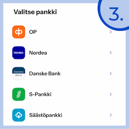 Tunnistaudu pankkitunnuksillasi.