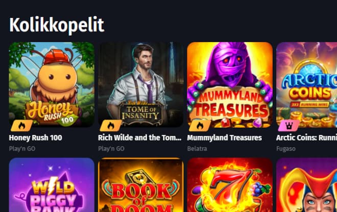 WinsharkCasino pelit tarjoavat hyvää viihdettä.