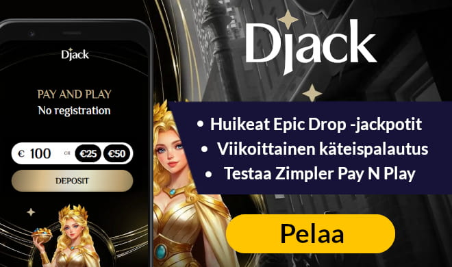 Lue Djack Casino arvostelu ja pelaa pikana.