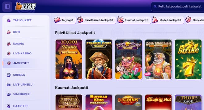 Hanki omia Spinbara Casino kokemuksia.