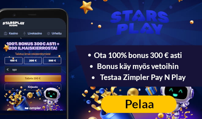 Lue StarsPlay Casino arvostelu ja Ota bonus.