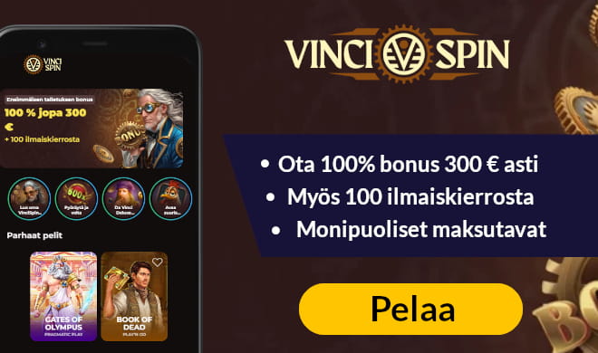 Lue Vincispin Casino arvostelu ja nappaa uuden pelaajan bonukset.