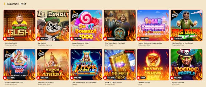 Winmegakasino pelit tarjoavat monipuolista pelattavaa.