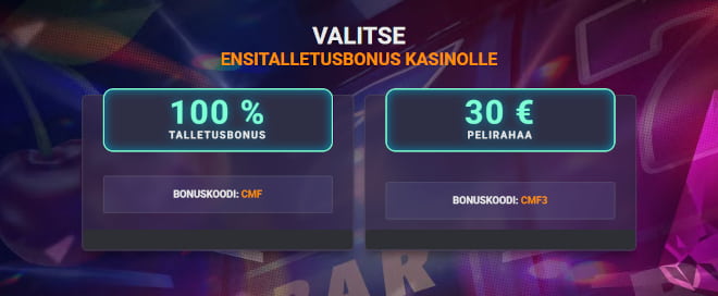 Lunasta CoolbetCasino bonus ensitalletuksella.