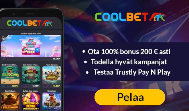 Lue Coolbet arvostelu ja valitse haluamasi bonus.