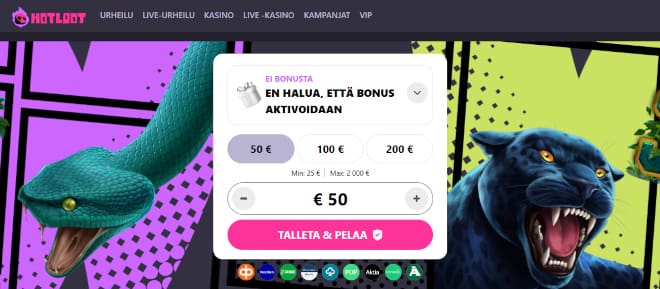 Hanki HotLoot Casino kokemuksia pikana.